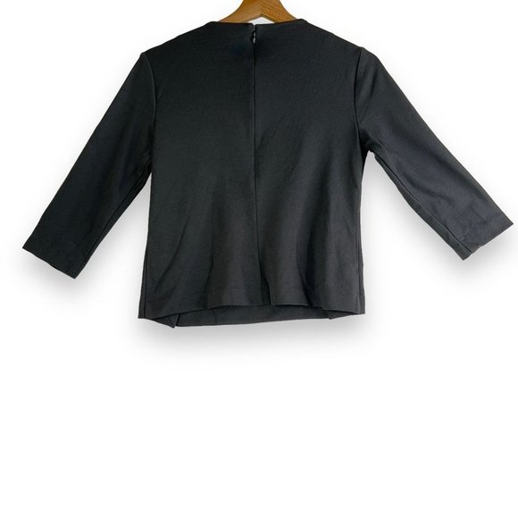 Cabi Women's Shirt XS Osaka Nights Chef's Top Black Utility Style with Snaps - Picture 3 of 13